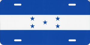 Honduras Flag Photo License Plate