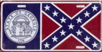 Georgia State Flag License Plate