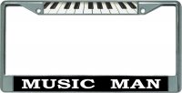 Music Man Chrome License Plate Frame