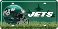 New York Jets Metal License Plate