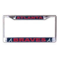 Atlanta Braves Laser Chrome License Plate Frame