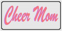Cheer Mom Photo License Plate