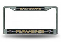 Baltimore Ravens Glitter Chrome License Plate Frame