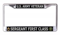 U.S. Army Sergeant First Class Veteran Chrome Frame