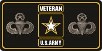 U.S. Army Veteran Master Paratrooper Photo License Plate