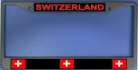 Switzerland Flag Photo License Plate Frame