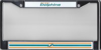 Miami Dolphins Chrome License Plate Frame