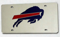 Buffalo Bills Silver Laser License Plate
