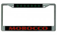 Morocco Chrome License Plate Frame
