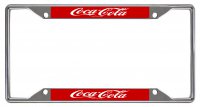 Coca Cola Single Logo 4 Hole Photo License Plate Frame