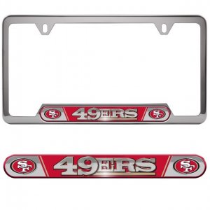 San Francisco 49ers Premium Stainless License Plate Frame