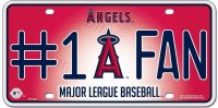 Los Angeles Angels #1 Fan Metal License Plate