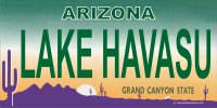Arizona LAKE HAVASU Photo License Plate