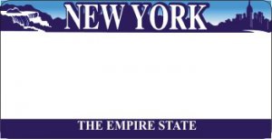 Design It Yourself Custom New York State Look-Alike Plate #3