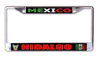 Mexico Hidalgo Chrome License Plate Frame
