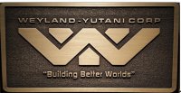 Weyland-Yutani Corporation Logo #2 Photo License Plate