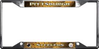 Pittsburgh Steelers EZ View Chrome License Plate Frame