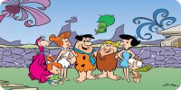 Flintstones And Rubble Family Photo License Plate