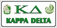 Kappa Delta Photo License Plate