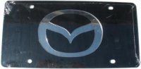 Mazda Black Laser Cut License Plate