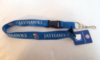 Kansas Jayhawks Blue Lanyard With Safety Latch