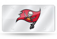 Tampa Bay Buccaneers Silver Laser License Plate