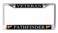 Pathfinder Veteran Chrome License Plate Frame