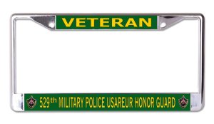 Veteran 529th Military Police Usareur Honor Guard Chrome Frame