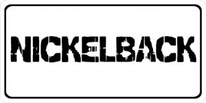 Nickelback Script Photo License Plate