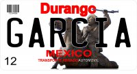 Mexico Durango Photo License Plate