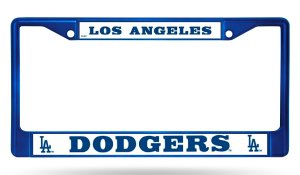 Los Angeles Dodgers Anodized Blue License Plate Frame