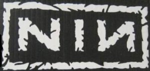 Nine Inch Nails White 4" x 4" Decal