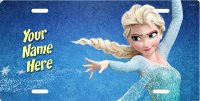 Elsa Frozen Photo License Plate