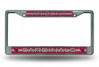 Arizona Cardinals Glitter Chrome License Plate Frame