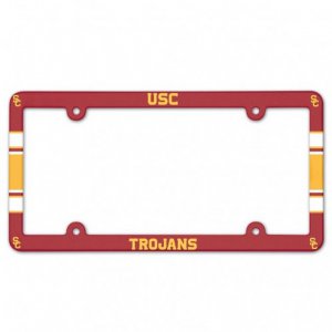 USC Trojans Full Color Plastic License Plate Frame