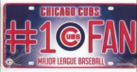 Chicago Cubs #1 Fan License Plate