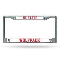 North Carolina State Wolfpack Chrome License Plate Frame