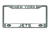 New York Jets Chrome License Plate Frame