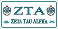 Zeta Tau Alpha Photo License Plate