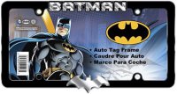 Batman Text And Logo Black License Plate Frame