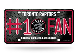 Toronto Raptors #1 Fan Metal License Plate