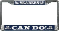 U.S. Navy Seabees License Plate Frame
