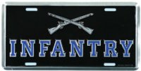 Infantry License Plate