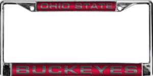 Ohio State Buckeyes Laser Chrome License Plate Frame