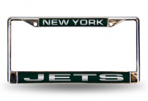 New York Jets Laser Chrome License Plate Frame
