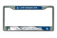 Los Angeles Dodgers Chrome License Plate Frame