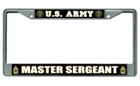 U.S. Army Master Sergeant License Plate Frame
