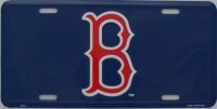 Boston Red Sox Blue License Plate