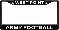 U.S. Army Football West Point Black License Plate Frame