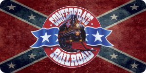 Confederate Railroad Photo License Plate